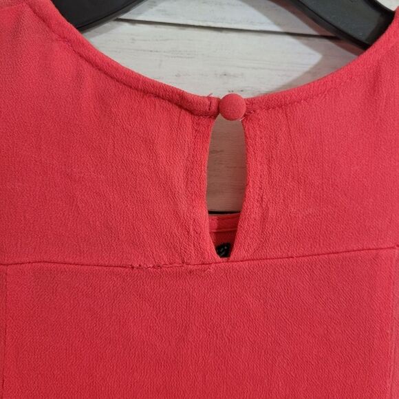 Umgee Boho Floral Embroidered Short Sleeve Tunic / Mini Dress FLAW Size Small - Picture 6 of 10